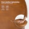 Glitzhome® 19.5" Coffee Brown Upholstered Storage Ottoman